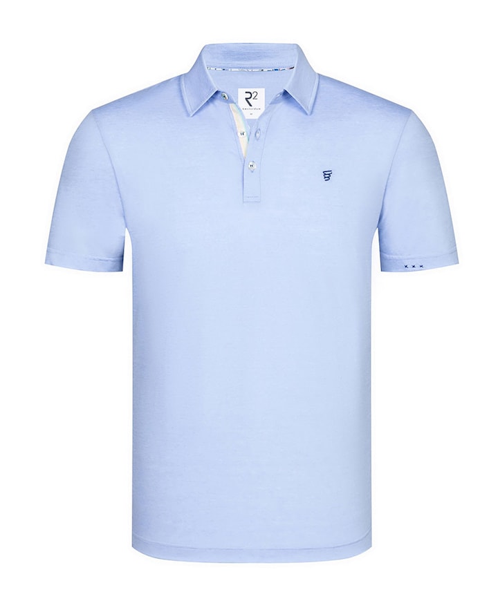 Heren polo blauw