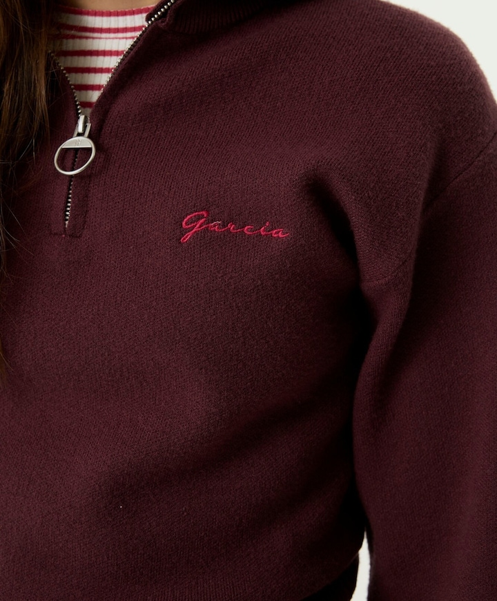 Meisjes trui bordeaux