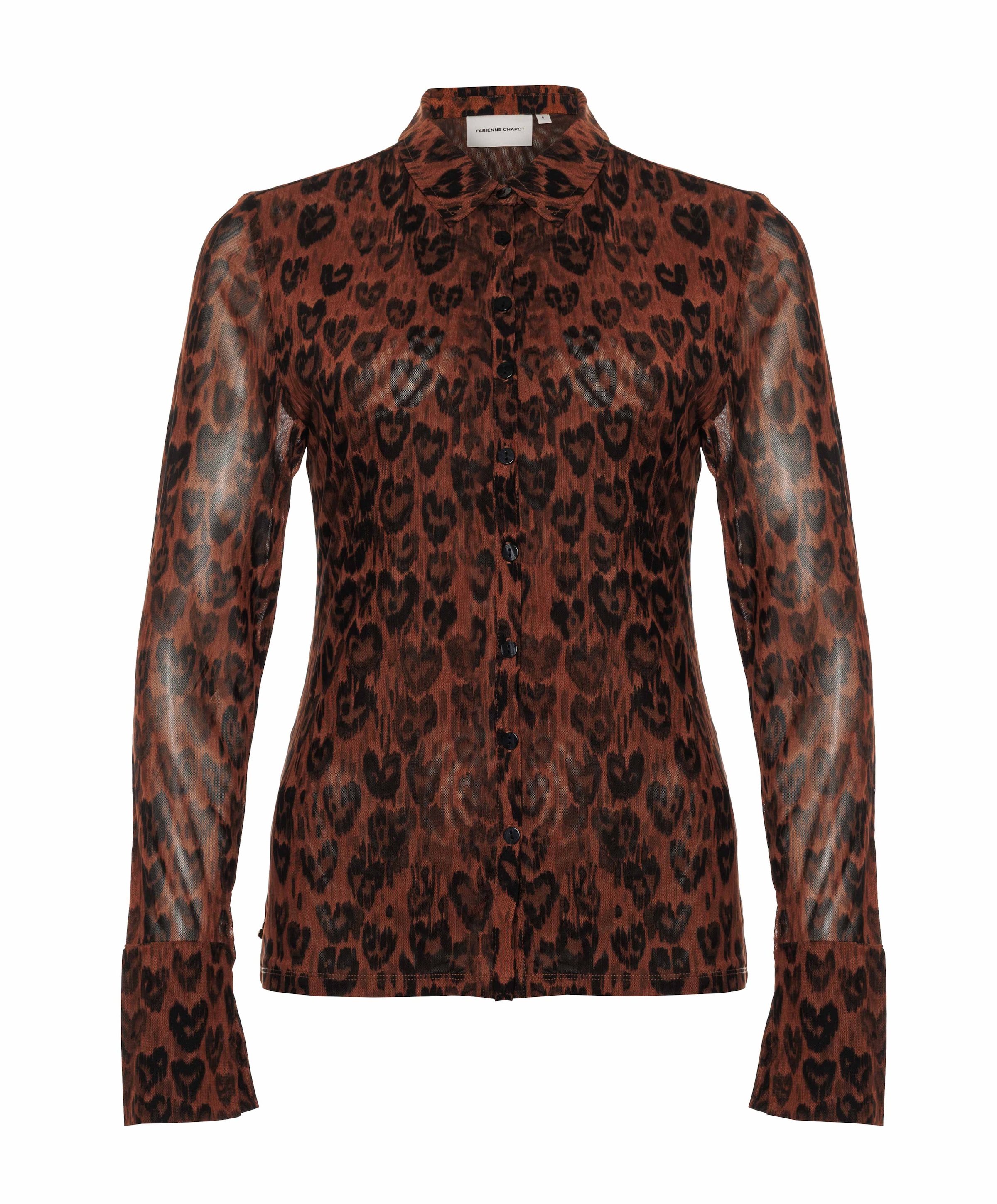Dames blouse bruin