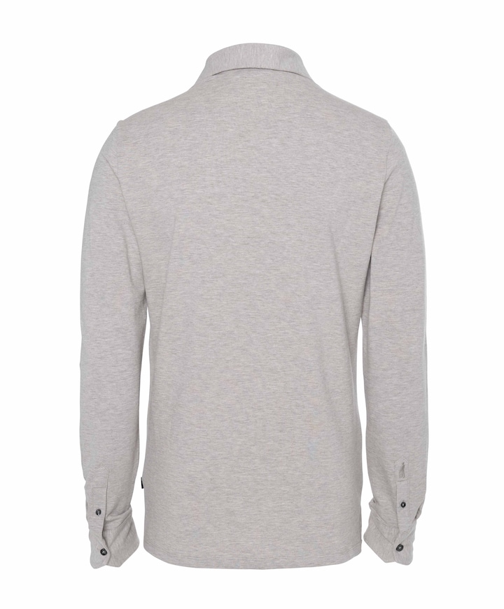 Heren polo grijs