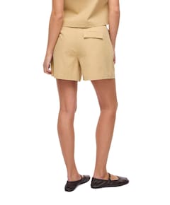 VIALARA HW dames korte broek beige