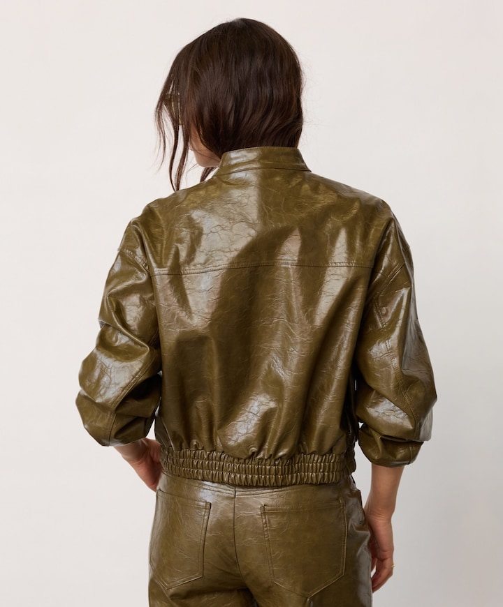 Dames jas groen
