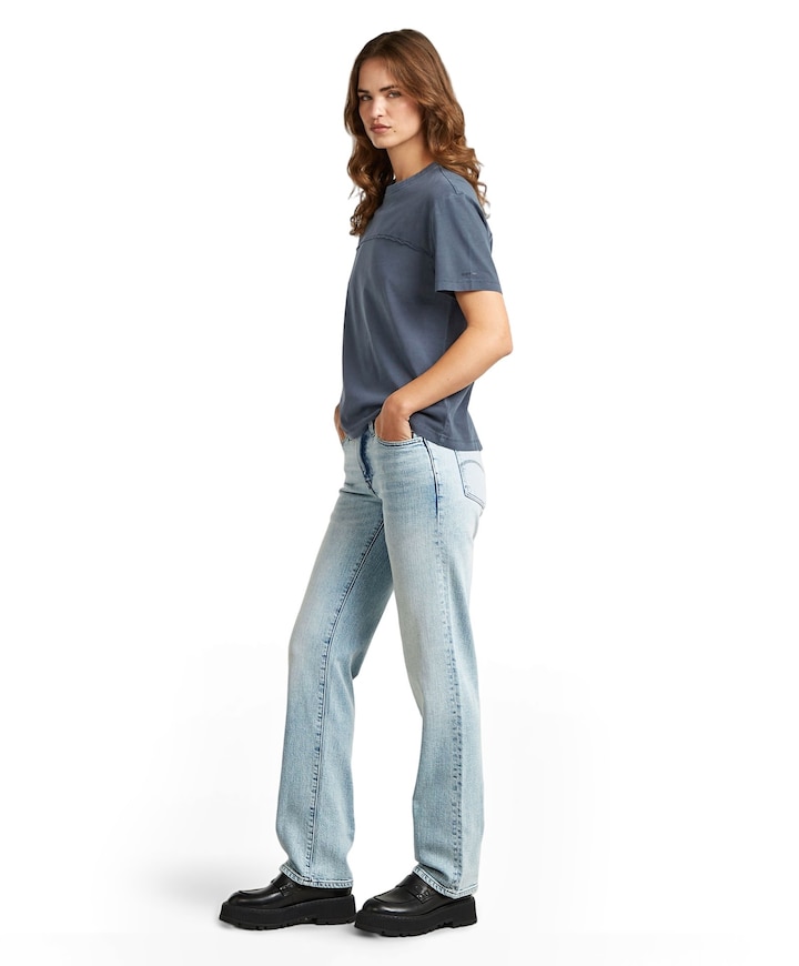 G-Straight Wmn dames jeans blauw