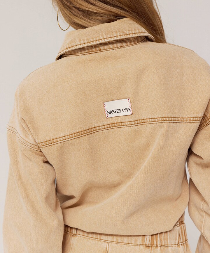 JACKY-JS dames jumpsuit beige