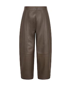 MMBarrel Leather dames broek bruin