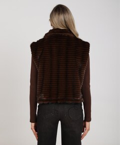 Dames gilet bruin