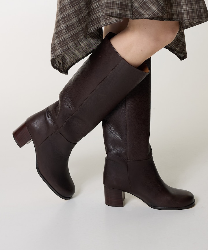 Paisley dames laarzen bruin