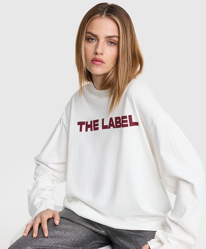 Dames longsleeve ecru