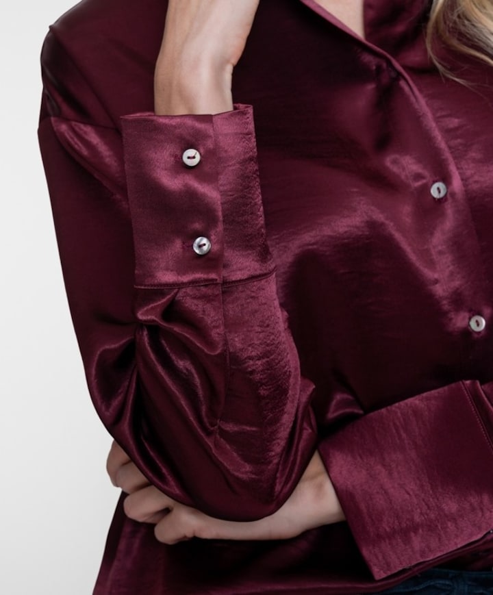Dames blouse bordeaux