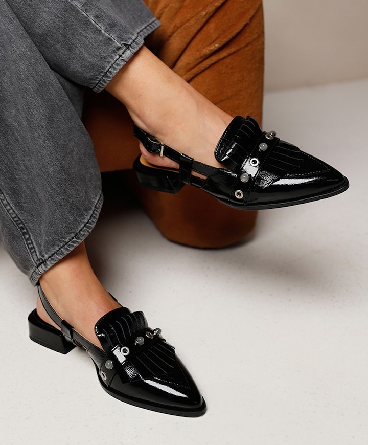 Jazz Tammi dames slingbacks zwart