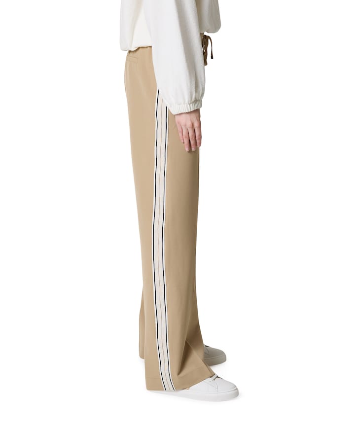 Claudette Palazzo Sidetape L33 dames broek beige