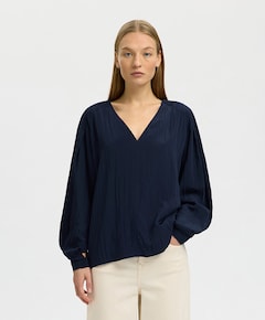 Dames blouse blauw