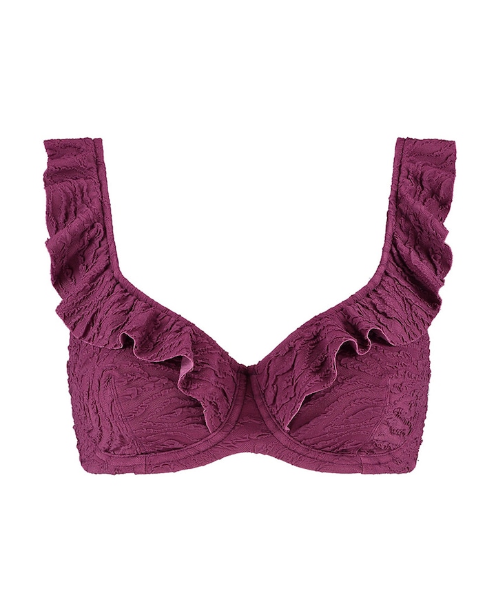 Dames bikinitop paars