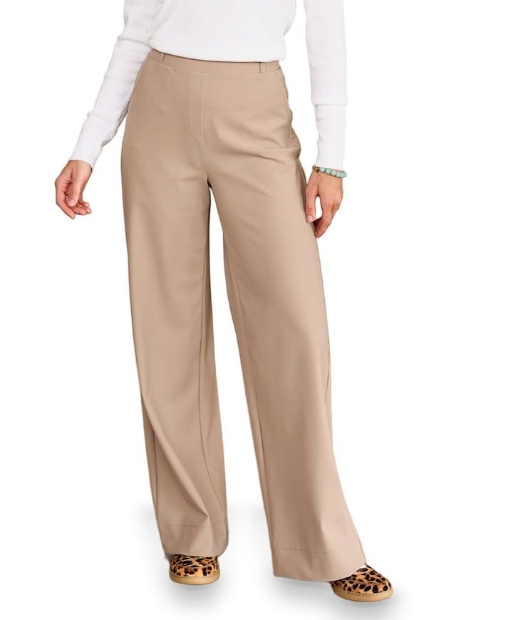 Lexie bonded broek beige