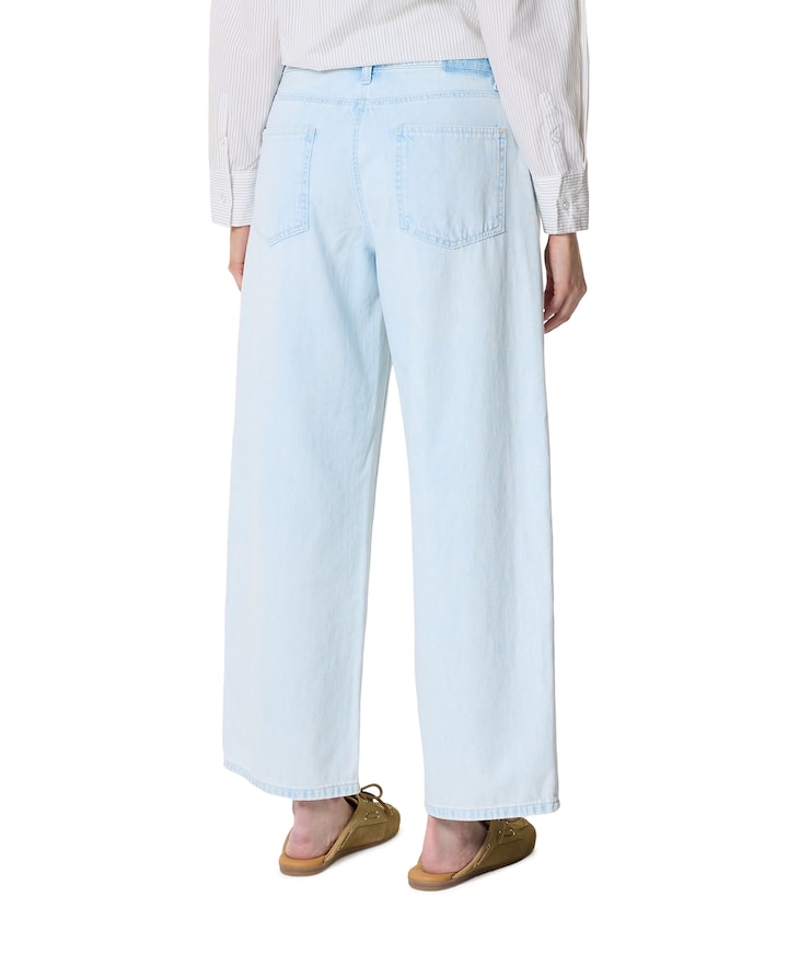 Baggy dames jeans blauw