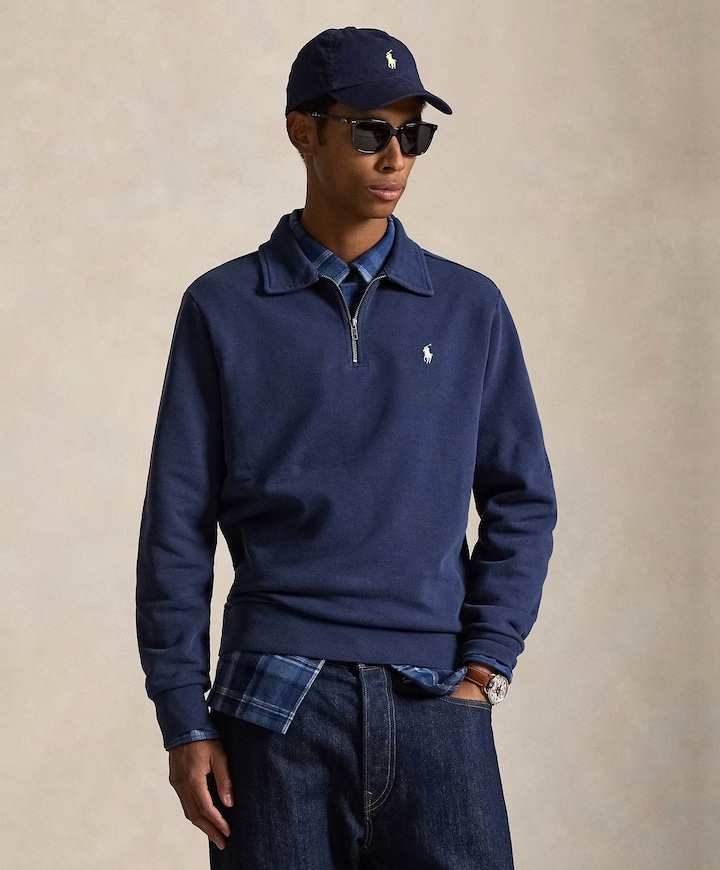 Heren sweater blauw