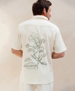 Heren overshirt ecru