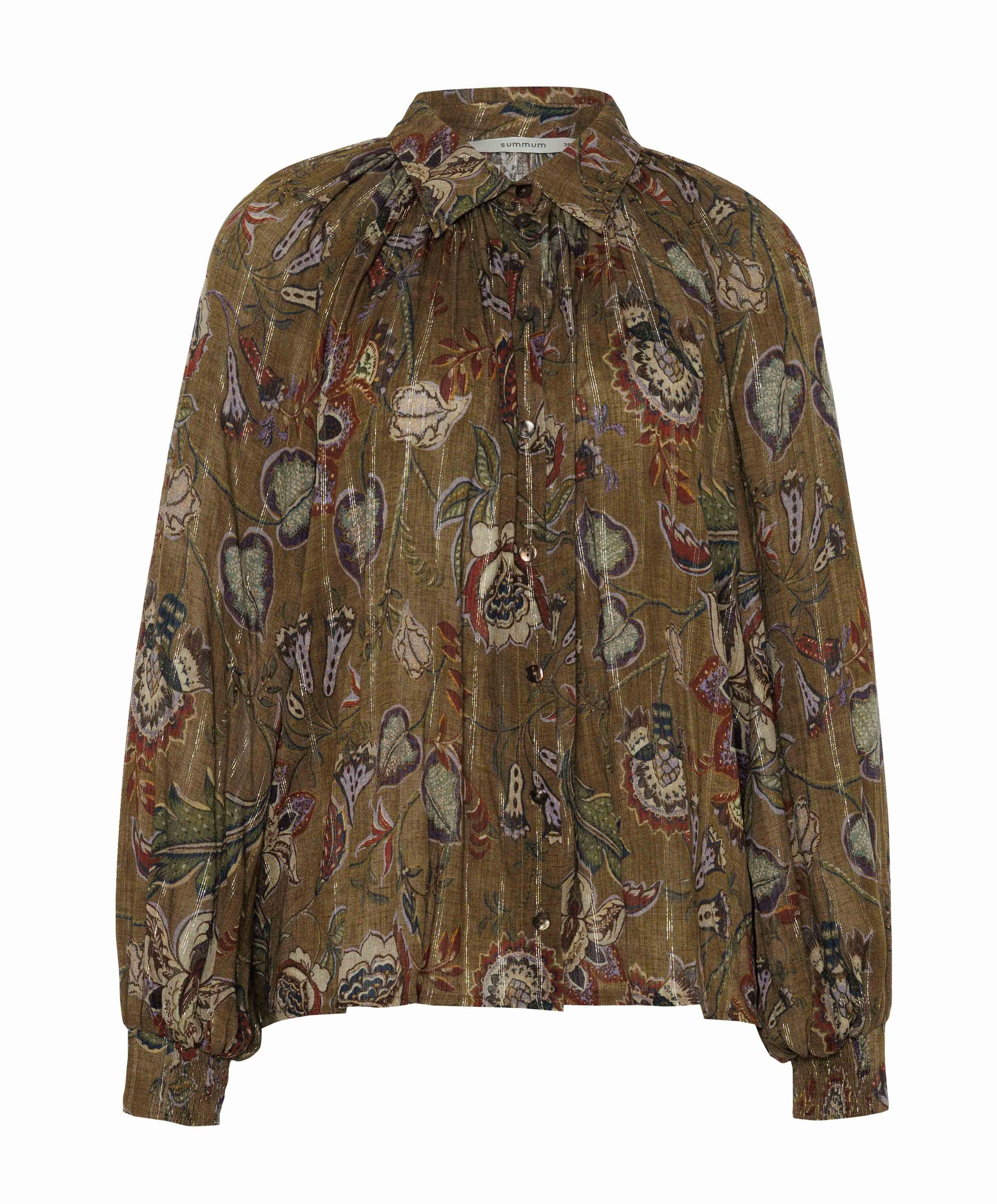 Dames blouse bruin