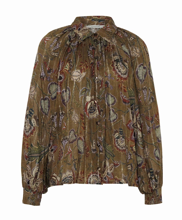 Dames blouse bruin