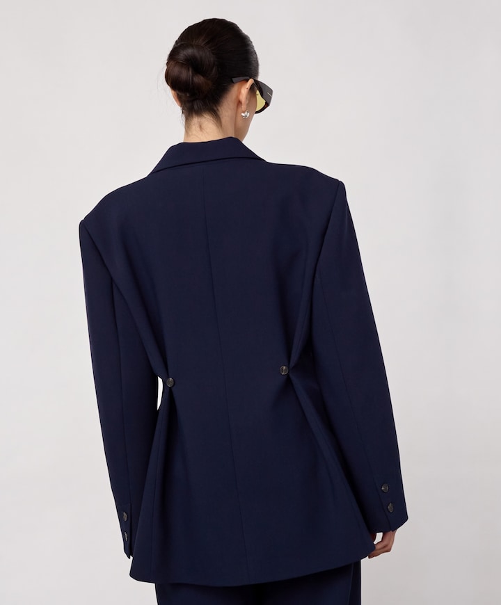 Dames blazer blauw