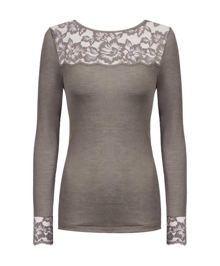 Dames T-shirt beige