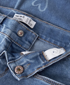 NMFROSE WIDE AOP JEANS 4044-ON NOOS meisjes jeans blauw