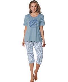 Dames pyjamaset blauw