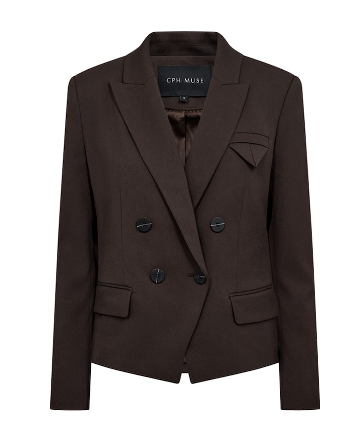 Dames blazer bruin