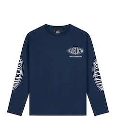 Jongens overhemd lange mouw blauw