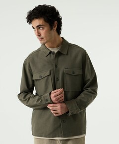 Heren overshirt groen
