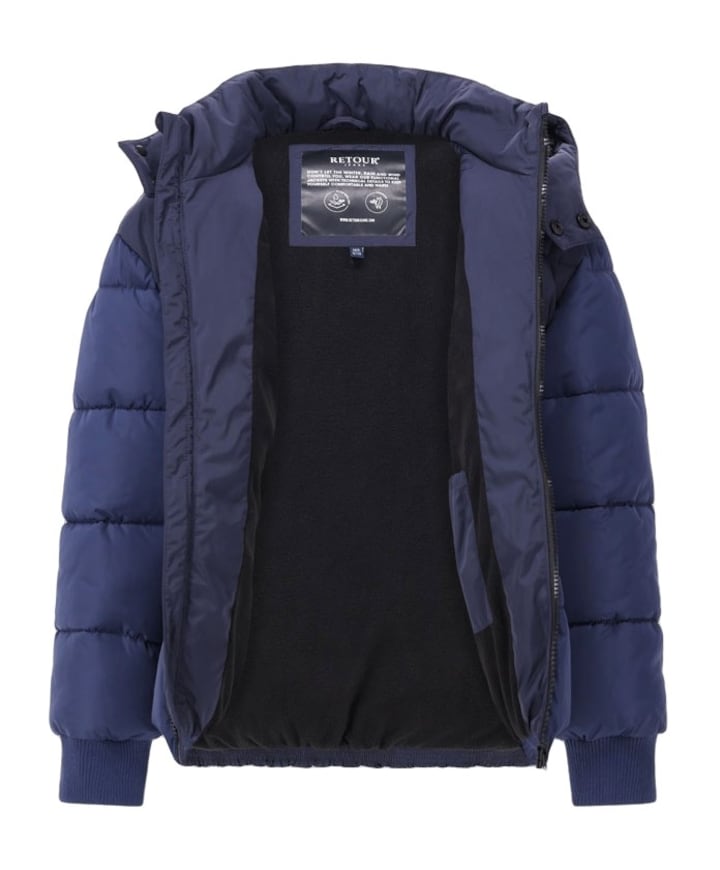 Jongens jas blauw