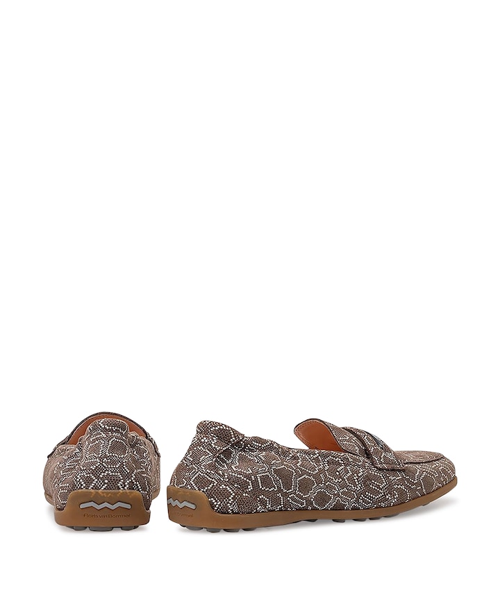 dames loafers bruin