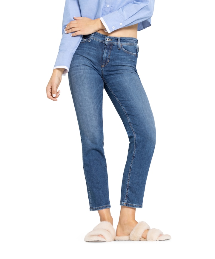 Piper cropped dames jeans blauw