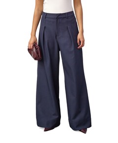 LunaCC Pleat dames broek blauw