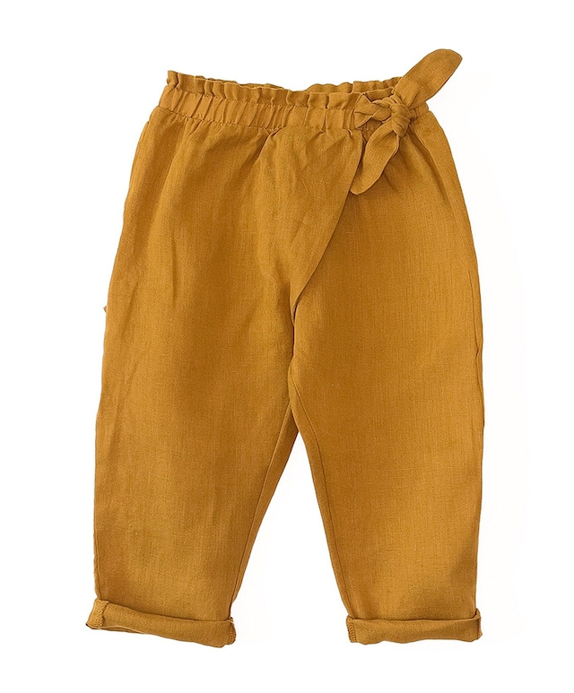 Linen trousers broek geel