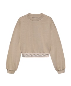 Meisjes sweater beige
