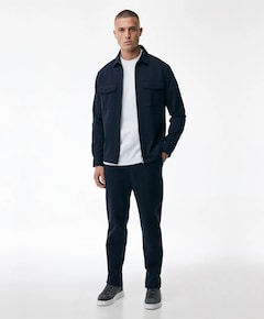 Heren overshirt blauw