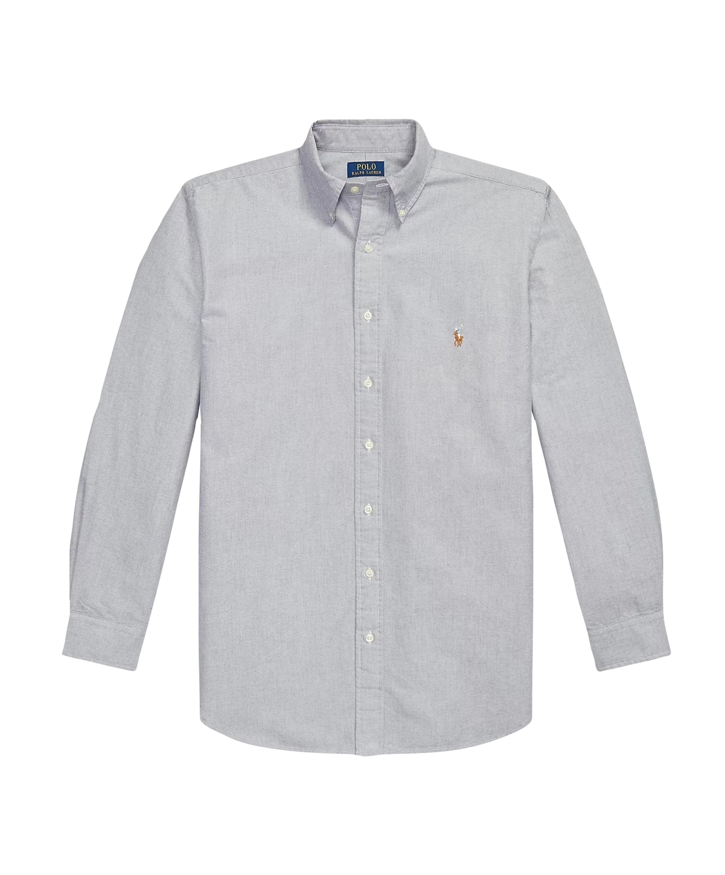 Heren overhemd lange mouw blauw