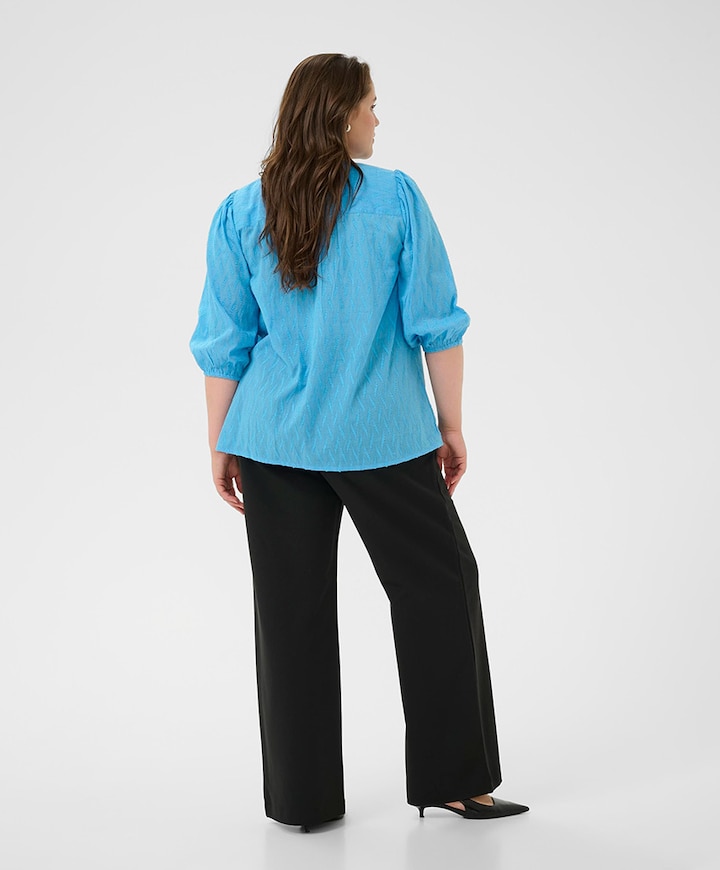 Dames blouse blauw