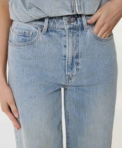 Loose fit with fold dames jeans blauw