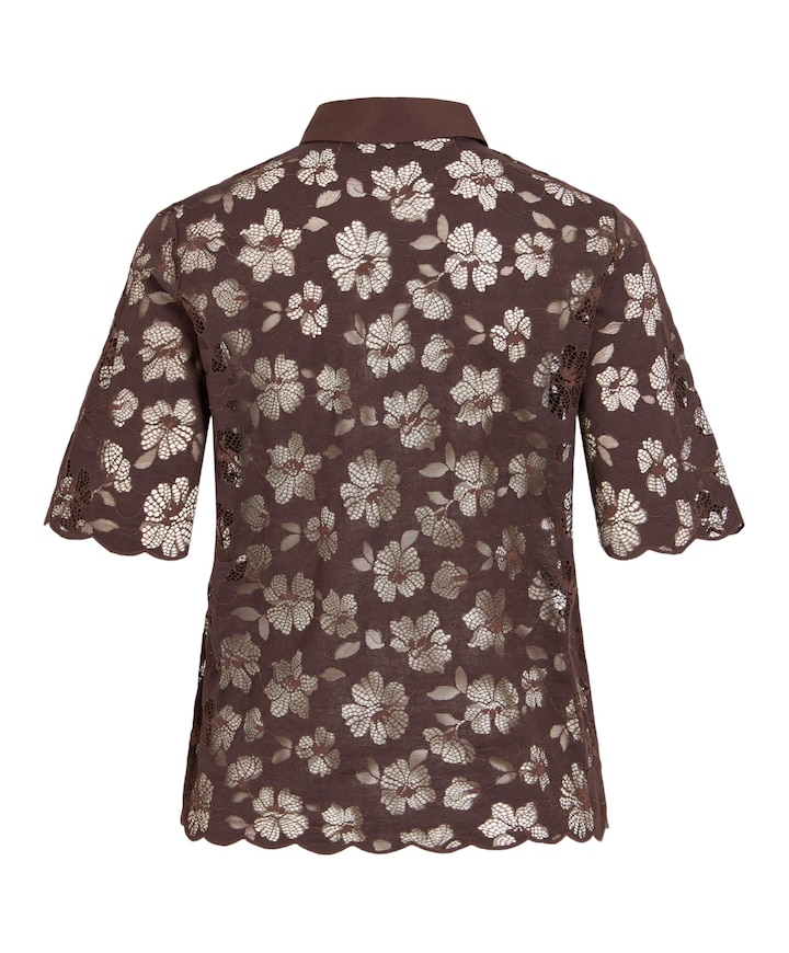 Dames blouse bruin