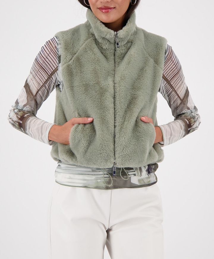 Dames bodywarmer groen