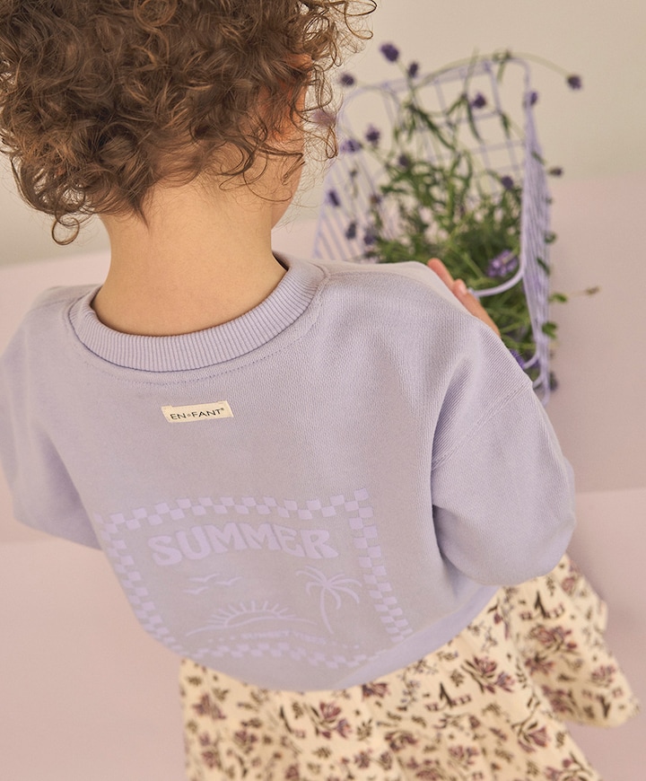 Meisjes sweater paars