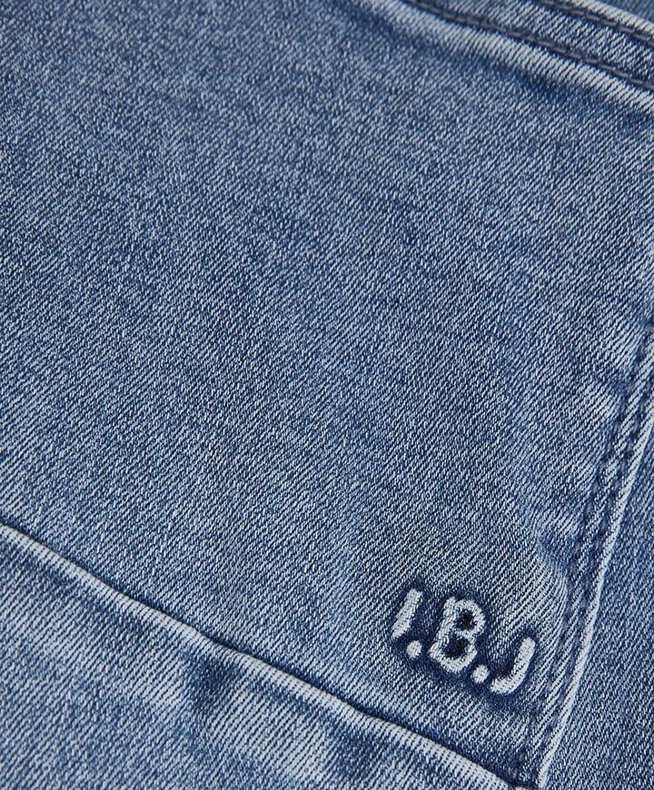 2681 Straight Fit Damage jeans blauw