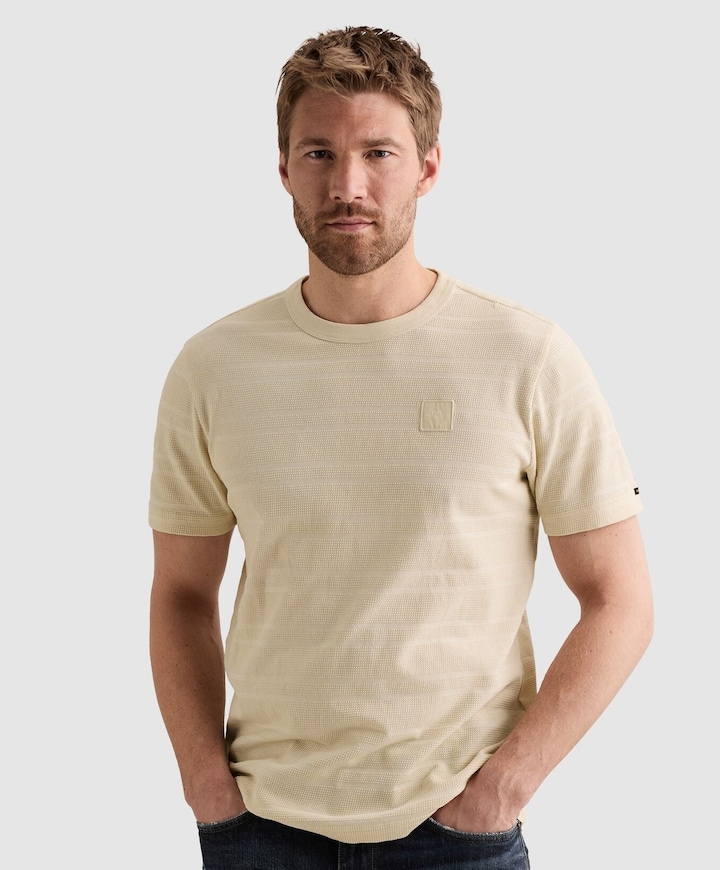 Heren T-shirt ecru