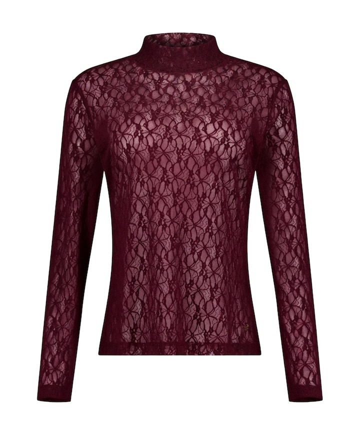 Dames longsleeve bordeaux
