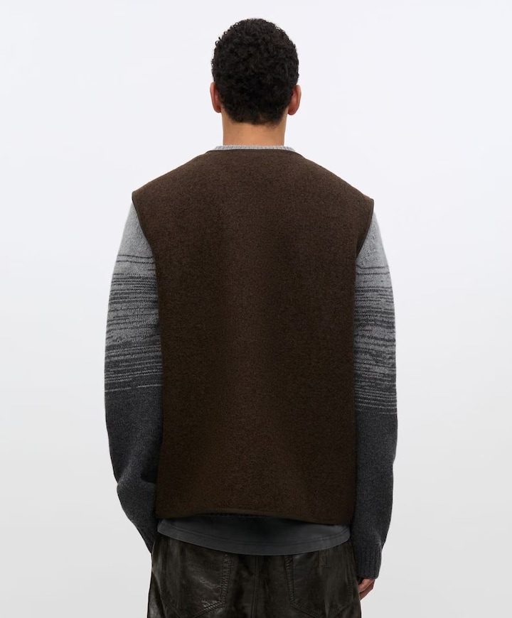 Heren bodywarmer bruin
