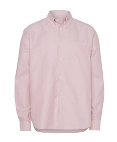 Heren overhemd lange mouw rood