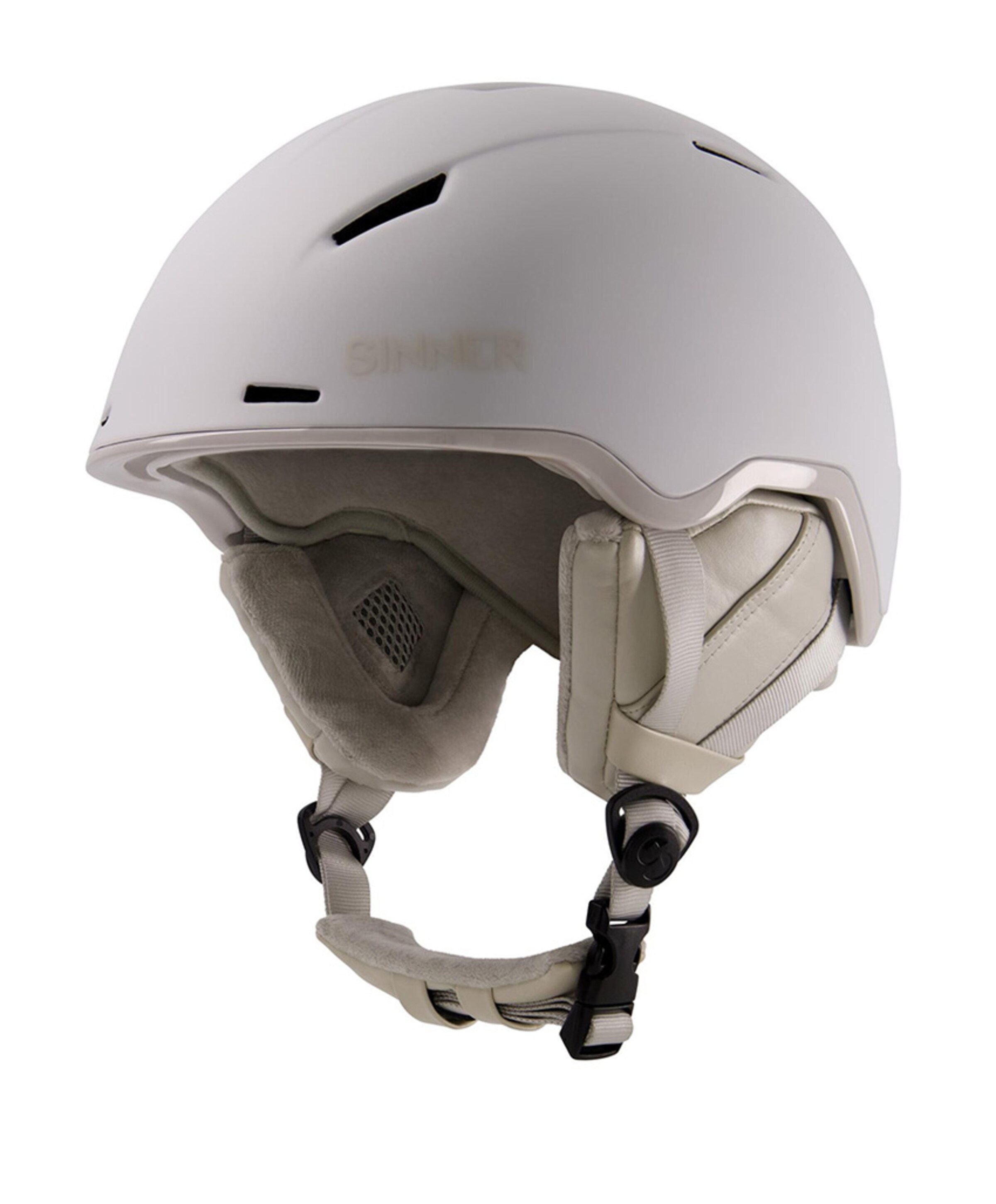 Skihelm uniseks ecru