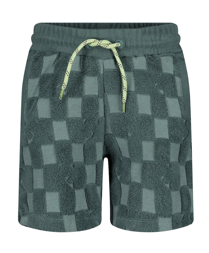 Short ruit badstof jongens korte broek blauw